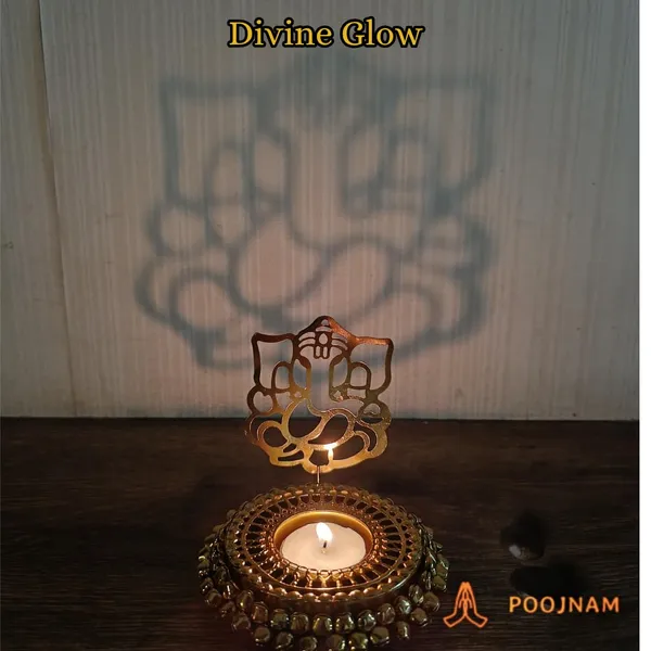15_Cm_|_Gold_Shadow_Ganpati_Tea_Light_Holder_Regal_Golden_Color_Ganesh_Diya_For_Diwali_Gifting_Corporate_Gift_Home_Mandir_Decor_Divine_Shadow_Projection
