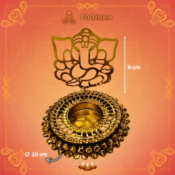 15_Cm_|_Gold_Shadow_Ganpati_Tea_Light_Holder_Regal_Golden_Color_Ganesh_Diya_For_Diwali_Gifting_Corporate_Gift_Home_Mandir_Decor_Divine_Shadow_Projection