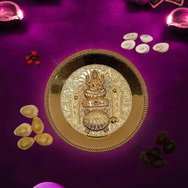 Gold_Sacred_Dhanteras_Laxmi_Puja_Kit_Plate_With_Laxmi_Maata_Kachua_Charan_20_Auspicious_Wealth_Attracting_Stones_Blessings_For_Tijori_Business_Prosperity