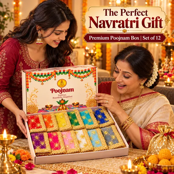 Poojnam_Navratri_Chunnari_Set,_12_Colours__|_Chunari_for_Mata_|_Handcrafted_Gold_Embroidery,_Sheer_Festive_Fabric_for_Durga_Mata_Puja,_Idol_Decoration,_Mata_ki_Chowki,_Festive_Gifting