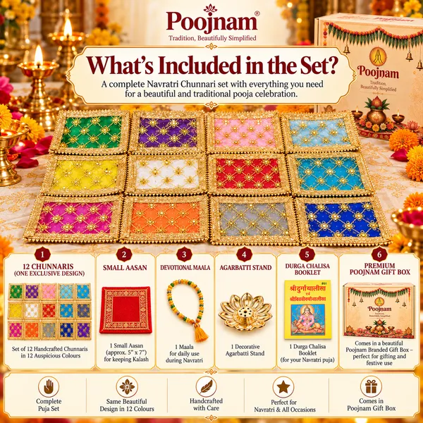 Poojnam_Navratri_Chunnari_Set,_12_Colours__|_Chunari_for_Mata_|_Handcrafted_Gold_Embroidery,_Sheer_Festive_Fabric_for_Durga_Mata_Puja,_Idol_Decoration,_Mata_ki_Chowki,_Festive_Gifting