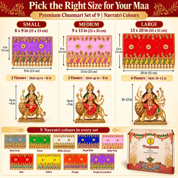 Poojnam_Premium_Chunnari_-_Set_of_9_|_Navratri_Chunnari_Set_for_Durga_Mata_Decoration_|_Mata_ki_Chunri