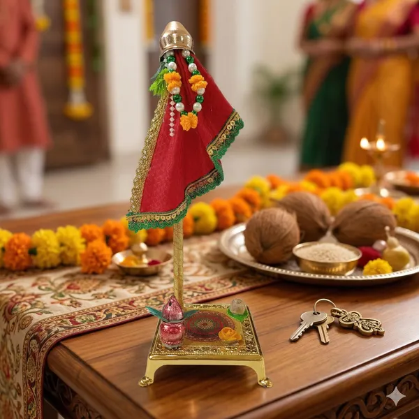 Red_Peshwai_Readymade_Gudi_with_Decoactive_Chowki_|_Table_Top_Gudi_for_Gudi_Pada_Puja_and_Decoration_in_Gift_Box_Packaging