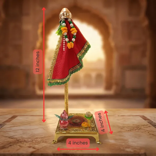 Red_Peshwai_Readymade_Gudi_with_Decoactive_Chowki_|_Table_Top_Gudi_for_Gudi_Pada_Puja_and_Decoration_in_Gift_Box_Packaging