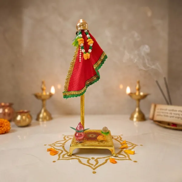 Red_Peshwai_Readymade_Gudi_with_Decoactive_Chowki_|_Table_Top_Gudi_for_Gudi_Pada_Puja_and_Decoration_in_Gift_Box_Packaging
