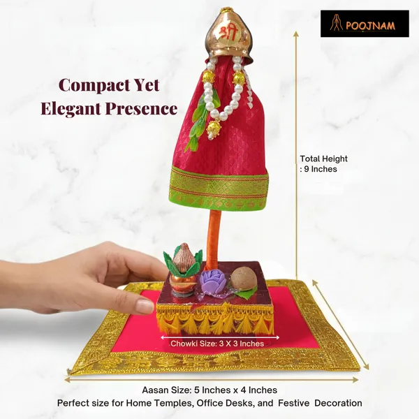 Red_Gudi_Lota_Chunnari_Sugar_Garland_Neem_Leaves_On_Stand_With_Kalash_Supaari_Flowers_Free_Aasan_Gudi_Padwa_Decoration_In_Transparent_Gift_Box_9_Inches