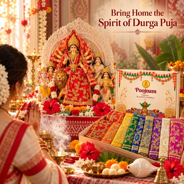 Poojnam_9_Colour_Navratri_Chunnari_Set_with_4_Puja_Accessories,_Mata_Chunri_for_Durga_Idol_Decoration,_13_x_20_Inch_Dupatta_for_Navratri_Puja_&_Durga_Puja