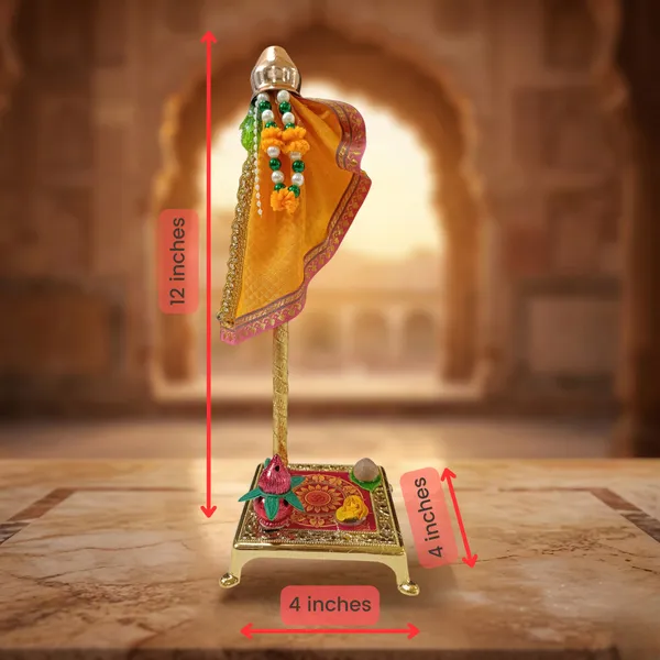 Yellow_Peshwai_Readymade_Gudi_with_Decoactive_Chowki_|_Table_Top_Gudi_for_Gudi_Pada_Puja_and_Decoration_in_Gift_Box_Packaging