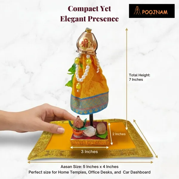 Yellow_Readymade_Gudi_Lota_Chunnari_Flower_Sugar_Garland_Neem_Leaf_On_Stand_With_Kalash_Supaari_Flowers_Free_Aasan_Gudi_Padwa_Decoration_In_Transparent_Gift_Box
