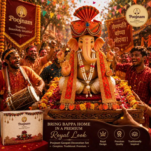 Orange_Ganpati_Decoration_Set_Traditional_Ganpati_Pheta_Ehtnic_Dupatta_And_Divine_Kanthi_Fits_Idols_1.5Ft_To_2Ft_Includes_Aasan_Mala_And_Atharvashish_Book