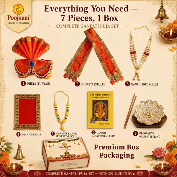 Orange_Ganpati_Decoration_Set_Traditional_Ganpati_Pheta_Ehtnic_Dupatta_And_Divine_Kanthi_Fits_Idols_1.5Ft_To_2Ft_Includes_Aasan_Mala_And_Atharvashish_Book