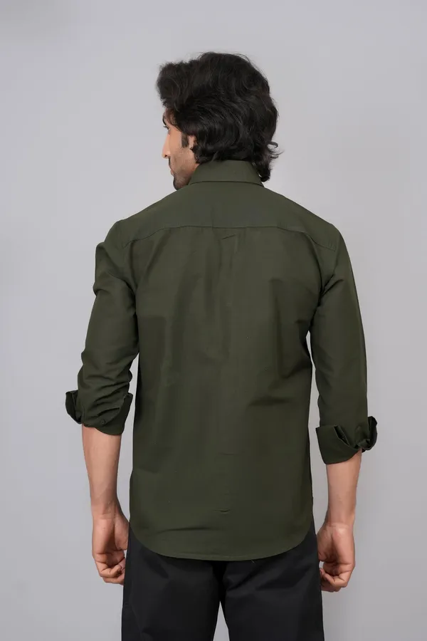 Green_Cotton_Premium_Shirt_For_Men