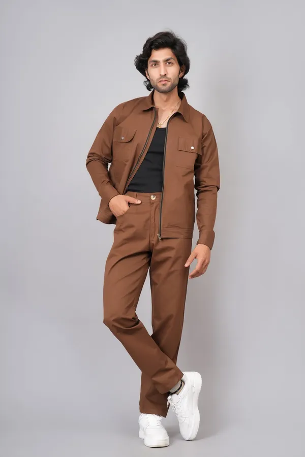 Brown_Cotton_Premium_Co_Ord_Set_For_Men