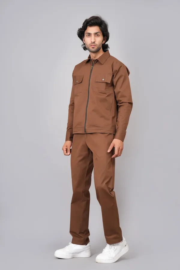 Brown_Cotton_Premium_Co_Ord_Set_For_Men