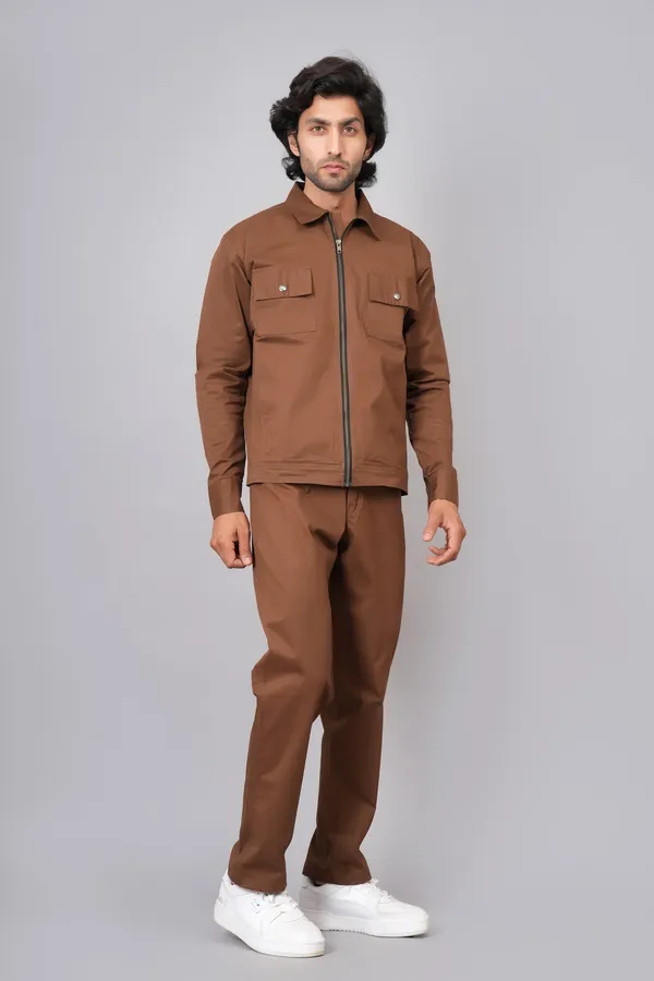 Brown_Cotton_Premium_Co_Ord_Set_For_Men