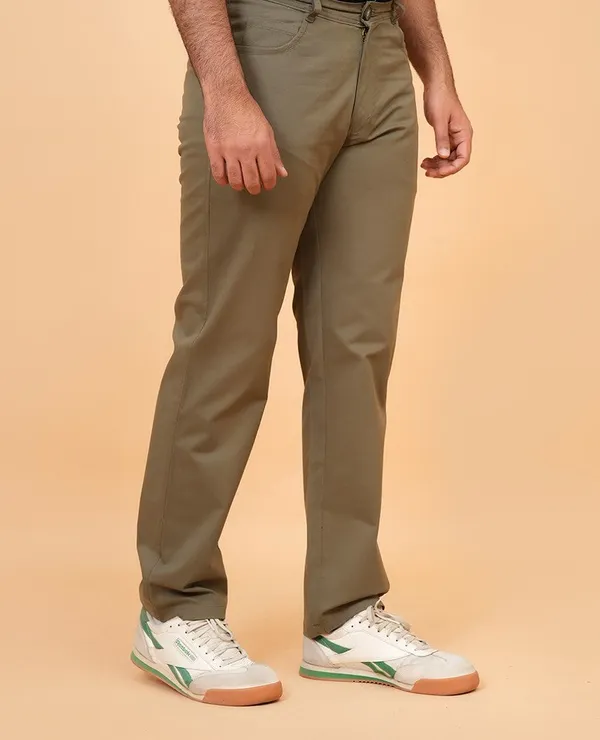 Olive_Green_Cotton_Premium_Trousers_For_Men