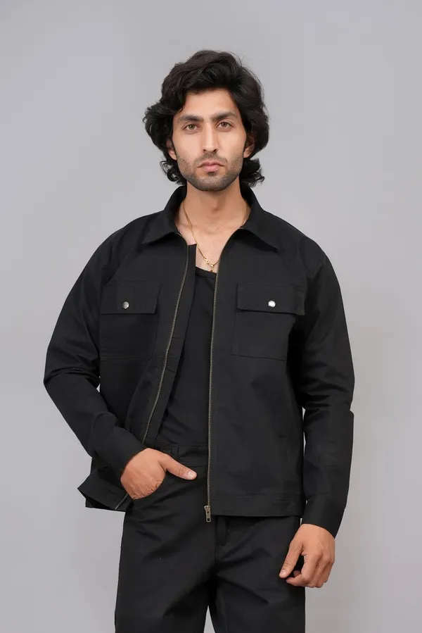 Black_Cotton_Premium_Shacket_For_Men