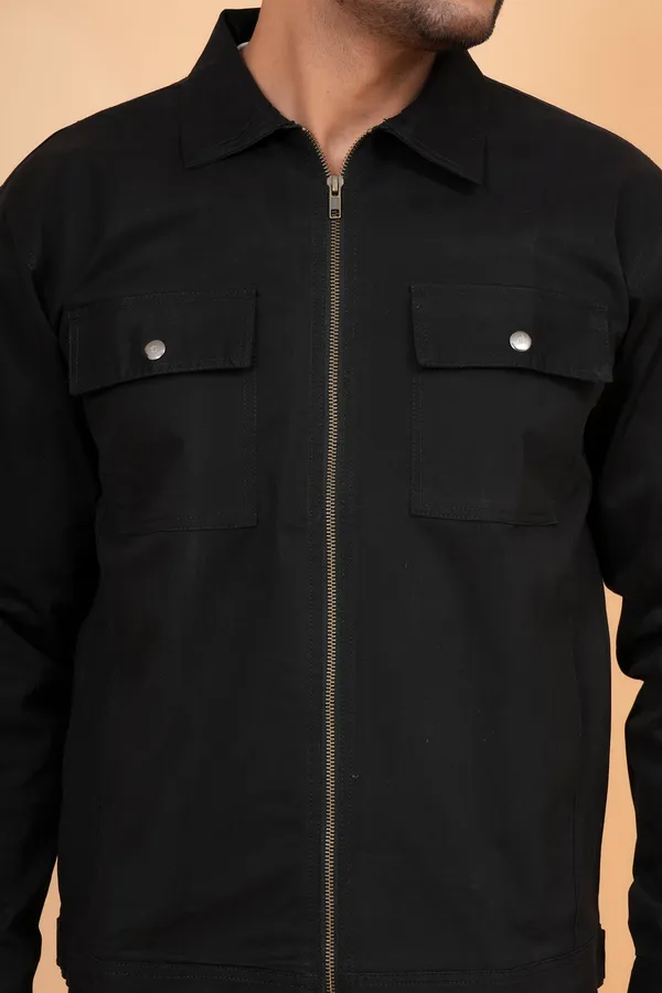 Black_Cotton_Premium_Shacket_For_Men