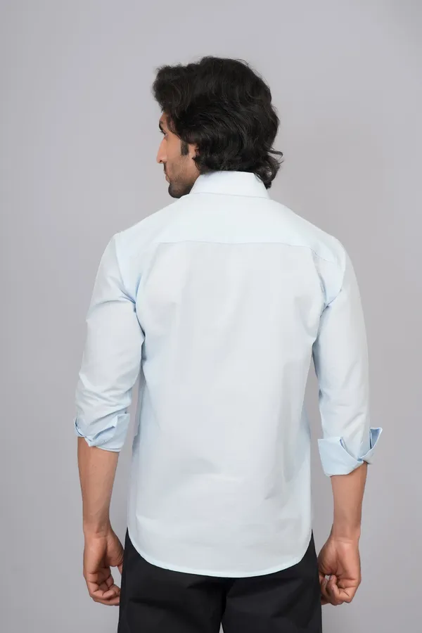 Sky_Blue_Cotton_Premium_Shirt_For_Men