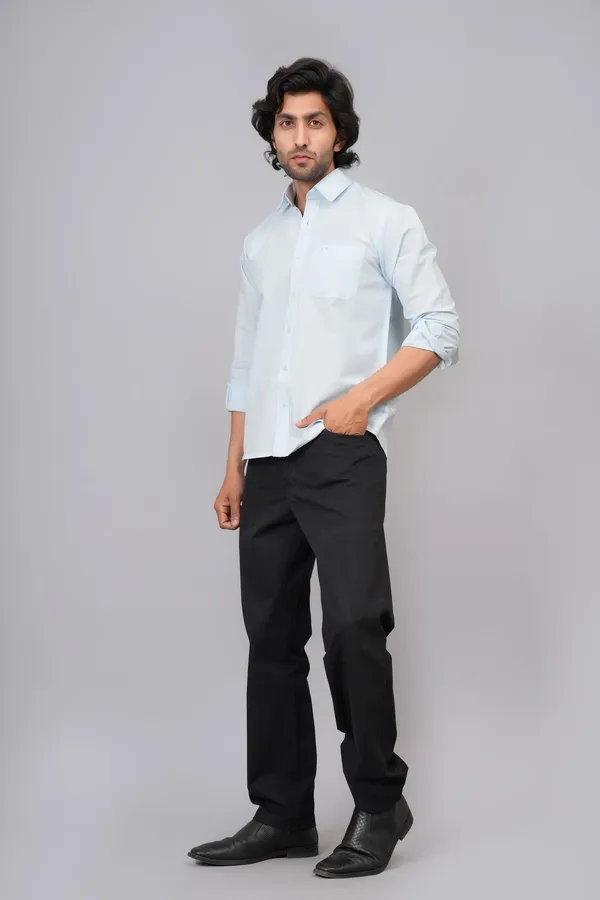 Sky_Blue_Cotton_Premium_Shirt_For_Men