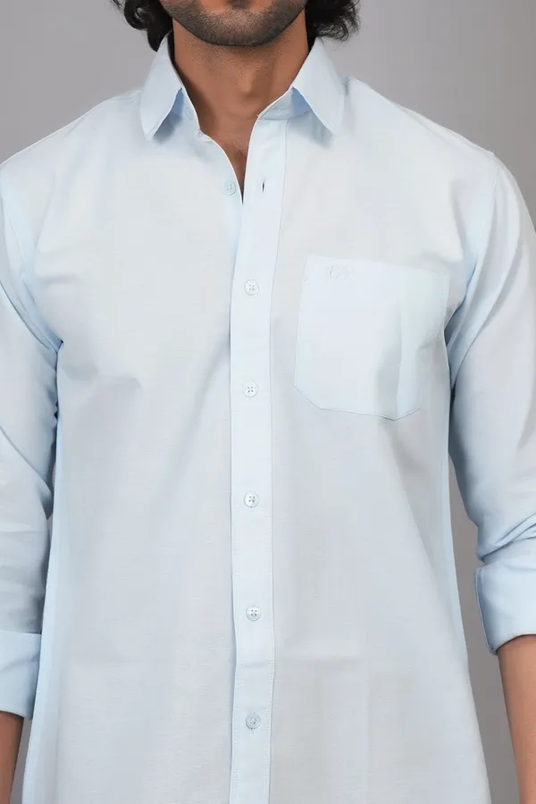 Sky_Blue_Cotton_Premium_Shirt_For_Men