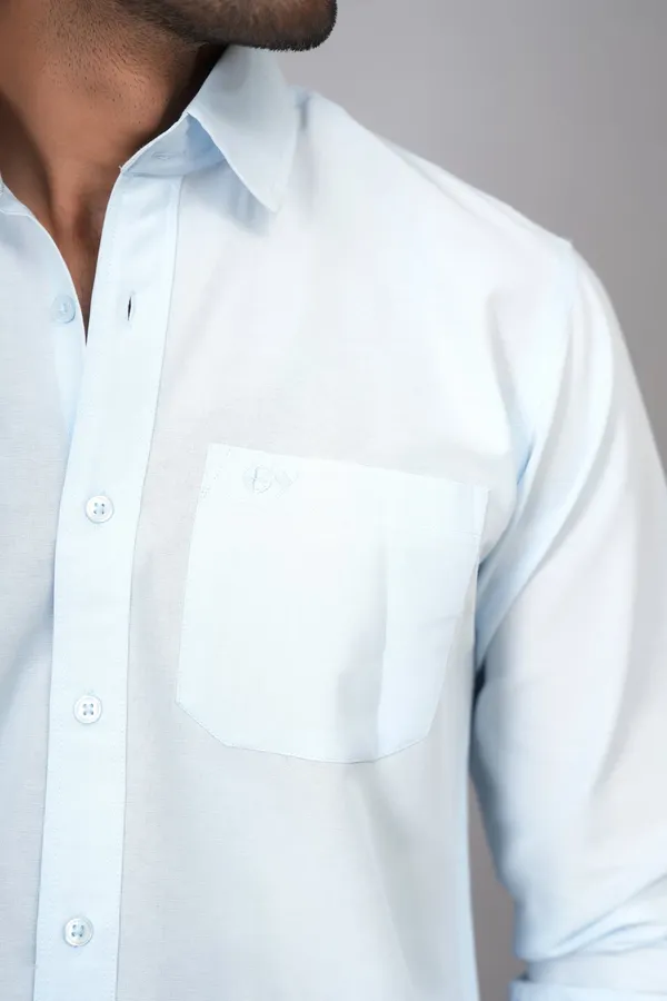 Sky_Blue_Cotton_Premium_Shirt_For_Men
