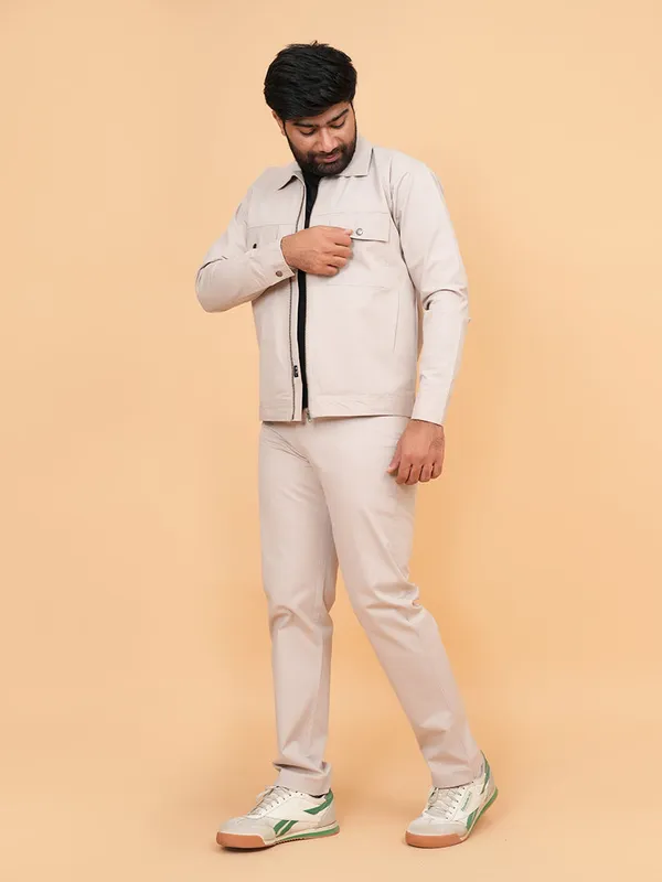 Beige_Cotton_Premium_Co_Ord_Set_For_Men