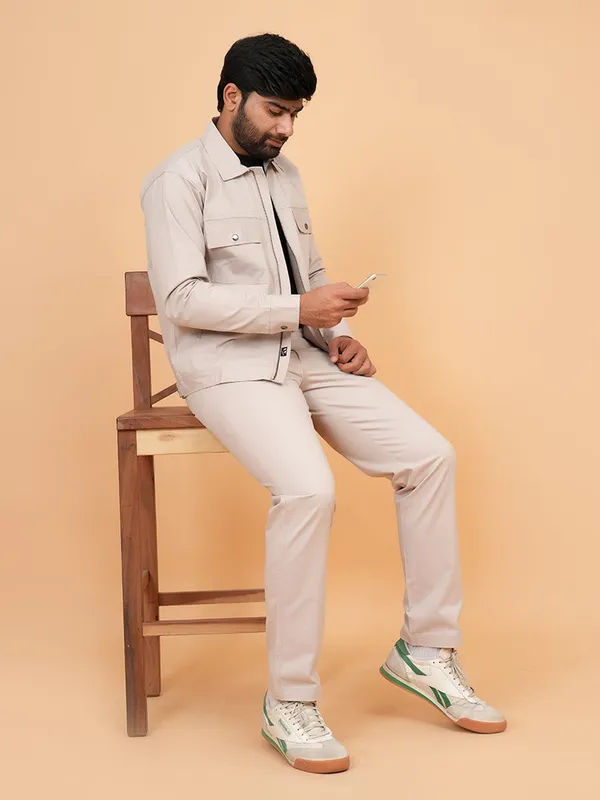 Beige_And_Brown_Cotton_Premium_Co_Ord_Set_For_Men_Pack_Of_2