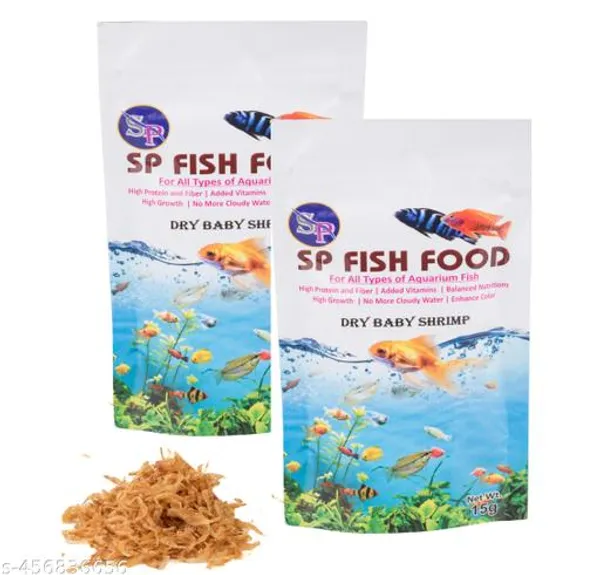 Sp_Dry_Baby_Shrimp_15Gm_Pouch_Prawn_Dry_Freeze_Dried_Shrimp_Treat_Natural_Dry_Fruits_For_Freshwater_And_Marine_Young_Adult_Fish_Pack_Of_2_Pouch