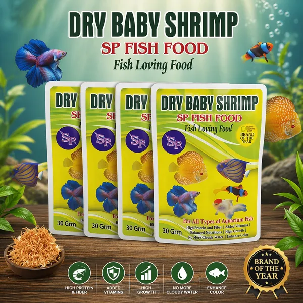Sp_Dry_Baby_Shrimp_30Gm_Pouch_Prawn_Dry_Freeze_Dried_Shrimp_Treat_Natural_Dry_Fruits_For_Freshwater_And_Marine_Young_Adult_Fish_Pack_Of_1