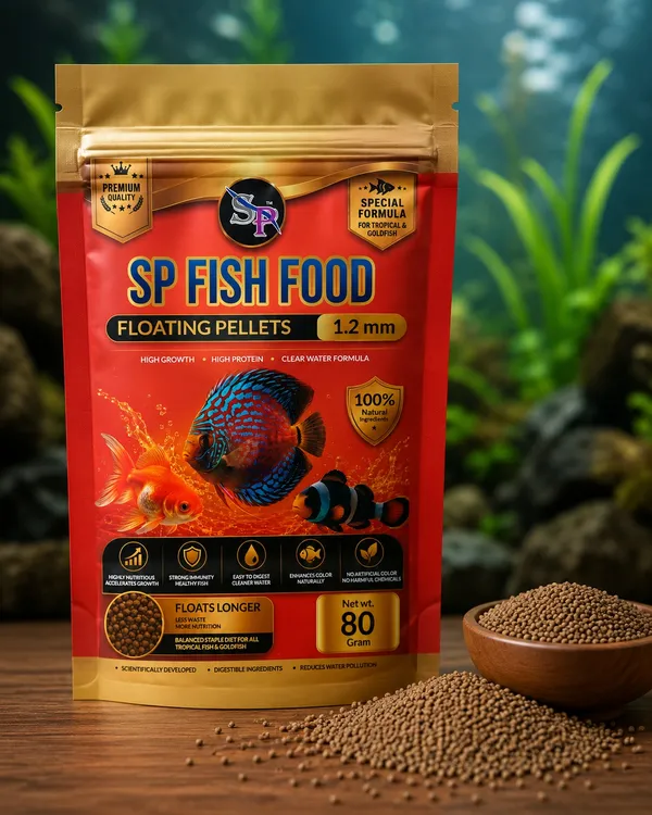 SP_Fish_Food_Floating_Pellets_1.2mm_80g_|_High_Protein_Floating_Fish_Food_|_Premium_Daily_Feed_for_Goldfish,_Koi,_Cichlids_&_Tropical_Aquarium_Fish_|_Clear_Water_Formula