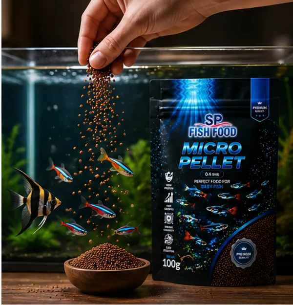 SP_Fish_Food_Micro_Pellet_0.4mm_100g_|_High_Protein_Baby_Fish_Food_|_Premium_Micro_Pellets_for_Fry_&_Small_Tropical_Fish_|_Supports_Fast_Growth,_Strong_Immunity_&_Easy_Digestion