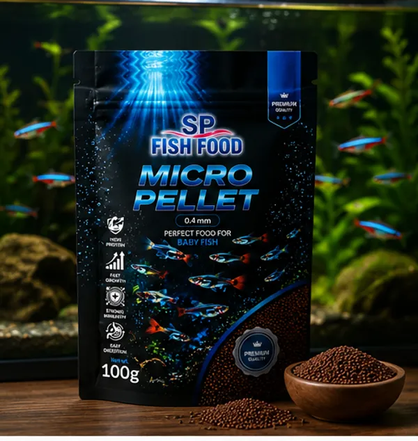 SP_Fish_Food_Micro_Pellet_0.4mm_100g_|_High_Protein_Baby_Fish_Food_|_Premium_Micro_Pellets_for_Fry_&_Small_Tropical_Fish_|_Supports_Fast_Growth,_Strong_Immunity_&_Easy_Digestion