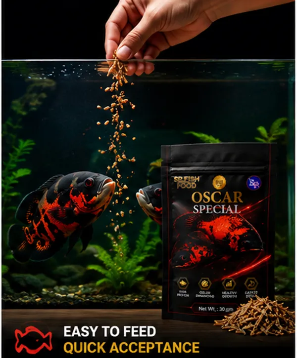 SP_Fish_Food_Oscar_Special_30g_|_High_Protein_Fish_Food_for_Oscar_Cichlids_|_Natural_Color_Enhancing_Formula_|_Supports_Healthy_Growth_&_Easy_Digestion_|_Premium_Aquarium_Fish_Food