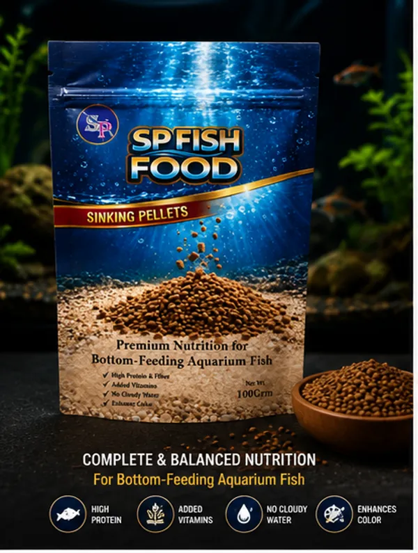 SP_Fish_Food_Sinking_Pellets_100g_|_Premium_High_Protein_Bottom_Feeder_Fish_Food_|_Vitamin_Enriched_Slow_Sinking_Pellets_for_Corydoras,_Loaches,_Plecos_&_Aquarium_Fish_|_No_Cloudy_Water