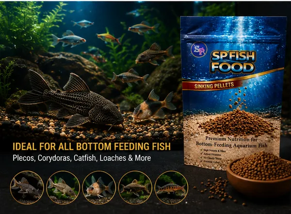 SP_Fish_Food_Sinking_Pellets_100g_|_Premium_High_Protein_Bottom_Feeder_Fish_Food_|_Vitamin_Enriched_Slow_Sinking_Pellets_for_Corydoras,_Loaches,_Plecos_&_Aquarium_Fish_|_No_Cloudy_Water