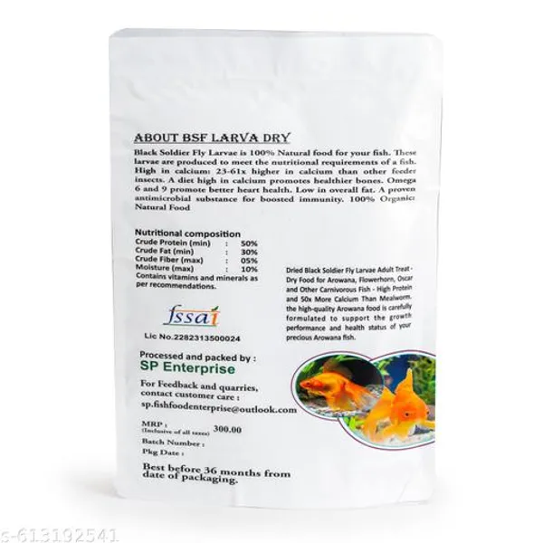 Sp_Black_Soldier_Fly_Larva_Dry_Protein_Fish_Food_100Gm_Pouch_Pack_Of_2