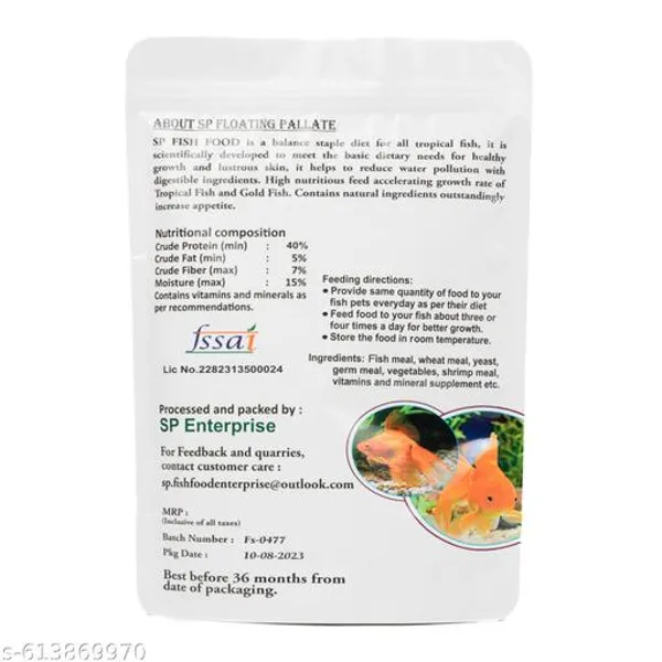 Sp_Floating_Pallate_For_All_Fishes_0_8Mm_500Gm_Pouch_For_All_Types_Of_Aquarium_Fish_High_Protein_And_Fiber_Added_Vitamins_Balanced_Nutritions