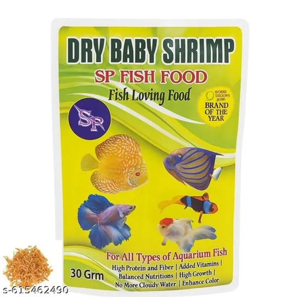Sp_Dry_Baby_Shrimp_30Gm_Pouch_Prawn_Dry_Freeze_Dried_Shrimp_Treat_Natural_Dry_Fruits_For_Freshwater_And_Marine_Young_Adult_Fish_Pack_Of_1