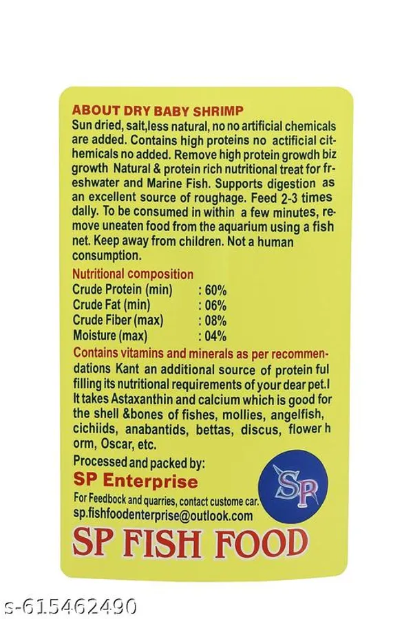 Sp_Dry_Baby_Shrimp_30Gm_Pouch_Prawn_Dry_Freeze_Dried_Shrimp_Treat_Natural_Dry_Fruits_For_Freshwater_And_Marine_Young_Adult_Fish_Pack_Of_1