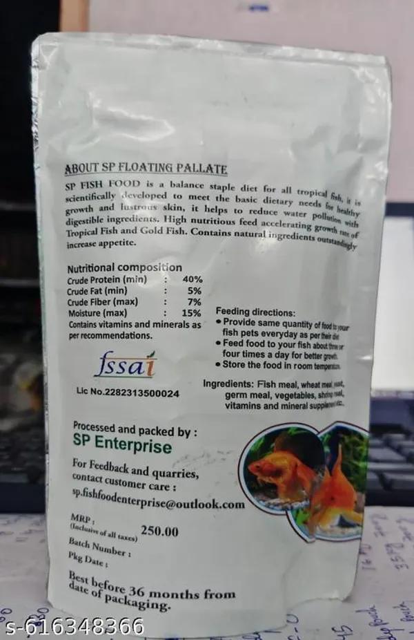 Sp_Floating_Pallate_For_All_Fishes_0_8Mm_200Gm_Pouch_For_All_Types_Of_Aquarium_Fish_High_Protein_And_Fiber_Added_Vitamins_Balanced_Nutritions_High_Growth_No_More_Cloudy_Water_Enhance_Color