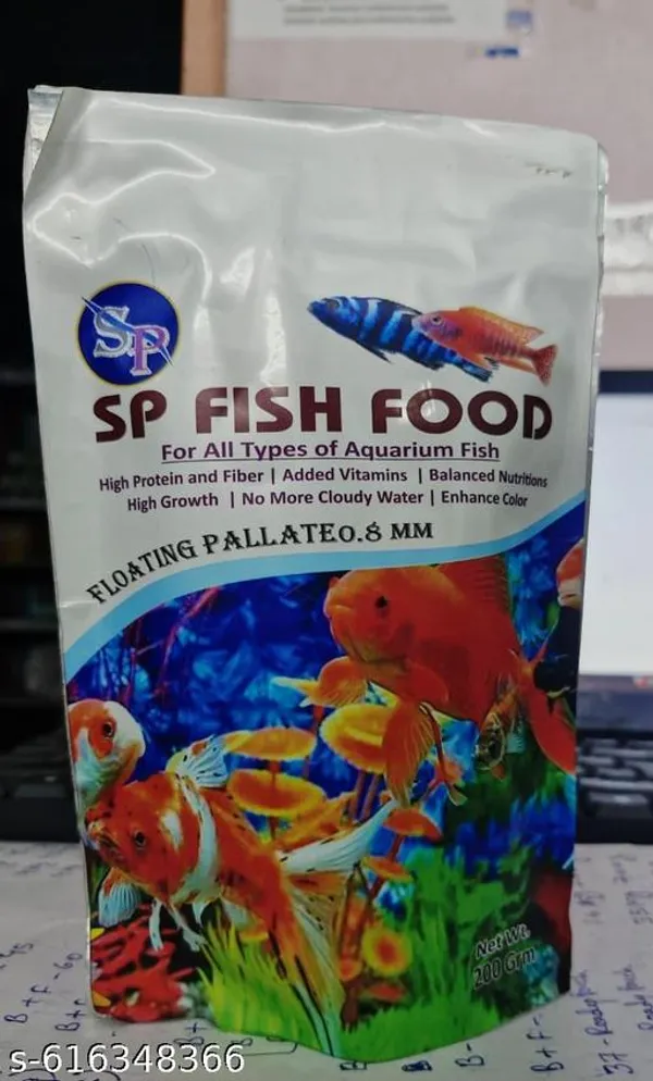 Sp_Floating_Pallate_For_All_Fishes_0_8Mm_200Gm_Pouch_For_All_Types_Of_Aquarium_Fish_High_Protein_And_Fiber_Added_Vitamins_Balanced_Nutritions_High_Growth_No_More_Cloudy_Water_Enhance_Color