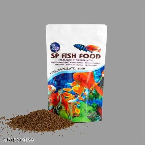 Sp_Floating_Pallate_For_All_Fishes_1._8Mm_180Gm_Pouch_For_All_Types_Of_Aquarium_Fish_High_Protein_And_Fiber_Added_Vitamins