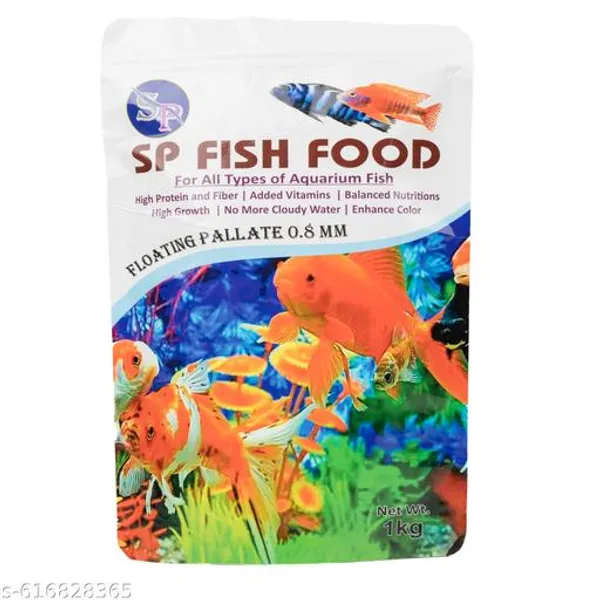 Sp_Floating_Pallate_For_All_Fishes_0_8mm_1Kg_Pouch_For_All_Types_Of_Aquarium_Fish_High_Protein_And_Fiber_Added_Vitamins_Balanced_Nutritions_High_Growth_No_More_Cloudy_Water_Enhance_Color