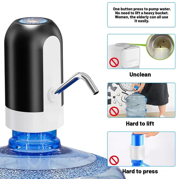White_And_Black_Electric_Water_Dispenser_Pump_For_Bottles