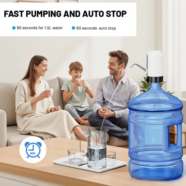 White_And_Black_Electric_Water_Dispenser_Pump_For_Bottles