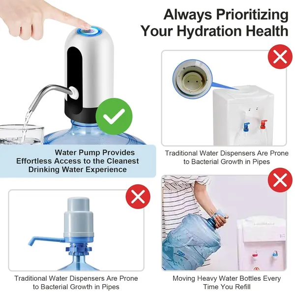 White_And_Black_Electric_Water_Dispenser_Pump_For_Bottles