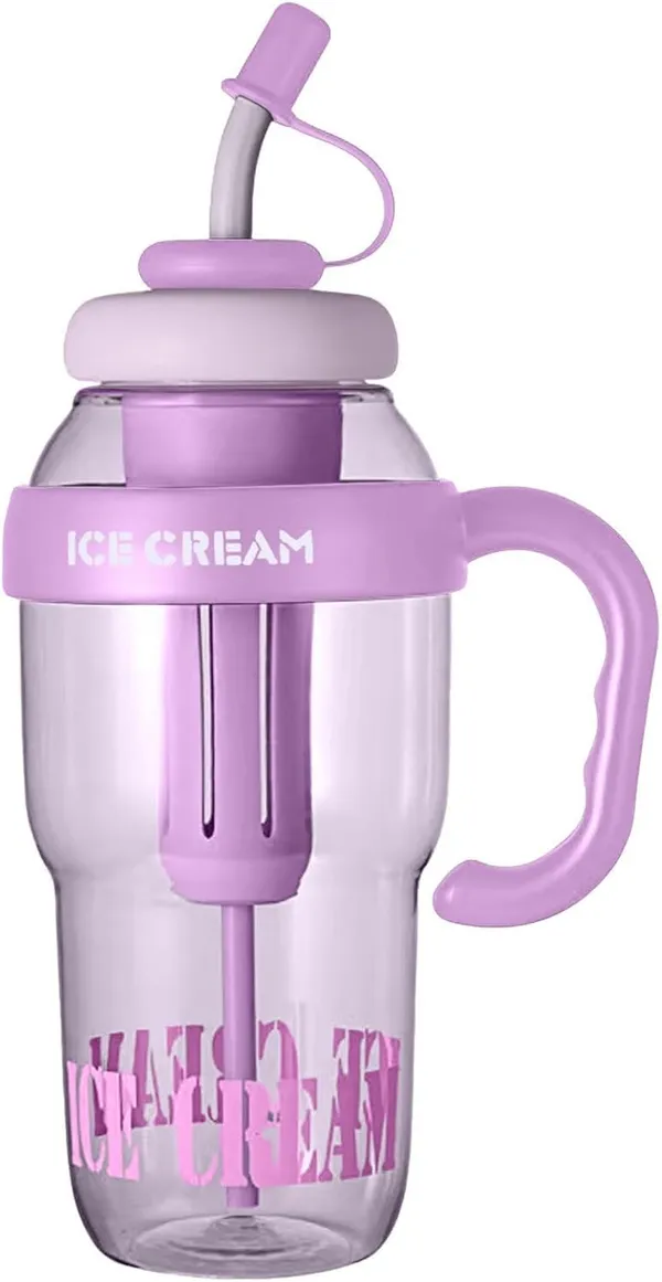Purple_&_Peach_Ice_Cream_Shaped_Water_Bottle_With_Straw_And_Handle_(Pack_Of_2)