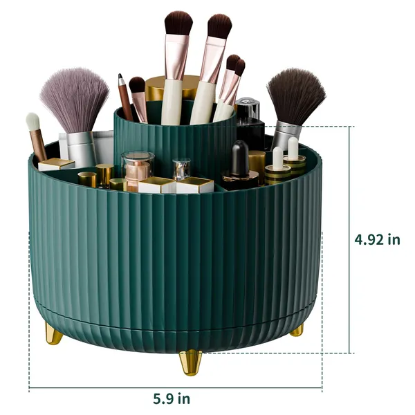 Teal_Green_With_Gold_Accents_Rotating_Makeup_Organizer_With_Tiered_Storage