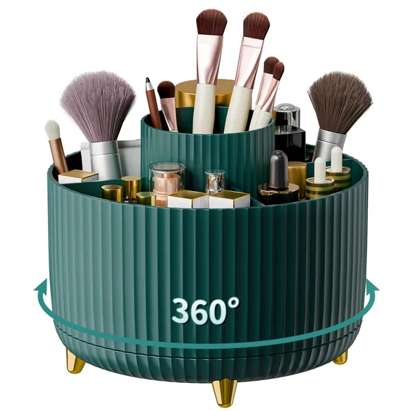 Teal_Green_With_Gold_Accents_Rotating_Makeup_Organizer_With_Tiered_Storage